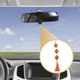 thumbnail image 3 of Accesorios de colgante para espejo retrovisor del coche de cuero sintético cuadrado de 1 Pc de Unique Bargains, adorno colgante naranja, 3 of 6