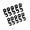 Black L, variant on Nieyigj 10pcs Quick Release Shelter Awning Tent Alloy Wind Rope Buckle, Red S (1.69 inches / 4.3 cm)