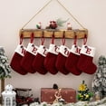 thumbnail image 4 of CNKOO 1PC Merry Christmas Socks Red Snowflake Alphabet Letters Christmas Stocking, 4 of 5