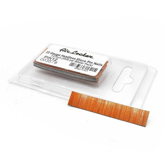 Air Locker PIN12 23 Gauge 1/2" Headless Micro Pin Nails (2000/Pack)