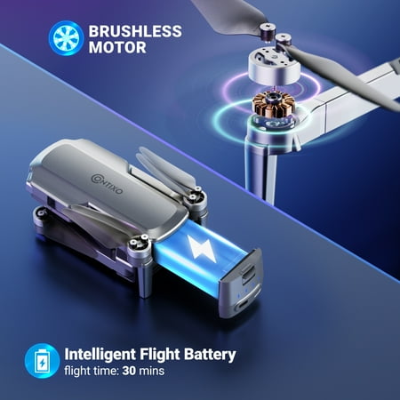 Contixo - F28 Pro Gimbal Drone with Remote Controller - Silver