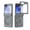 Gray, variant on Dteck Magnetic Phone Case for Samsung Galaxy Z Flip 6, Hinge Protection with Built-in Screen Protector, 360° Rotating Kickstand,Black