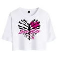 thumbnail image 3 of AJ Lee Merch Love Bites Back T-Shirt For Women&Girls Midriff Short Sleeve Summer Clothing Vest Tee, 3 of 5