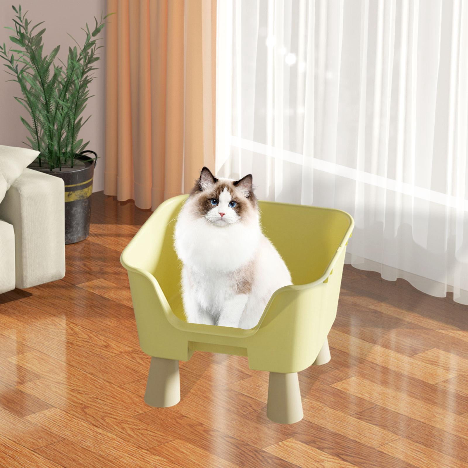 CarpNettore Cat Hammock Bed Elevated Cat Nest Furniture Raised Cat Cot for Kitten Kitty Cats S yellow