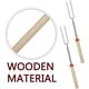 thumbnail image 4 of Palitos para asar malvaviscos, brochetas extensibles de acero inoxidable de calidad alimentaria para fogatas, tenedores de barbacoa reutilizables con función de fácil limpieza para aventuras al aire, 4 of 5