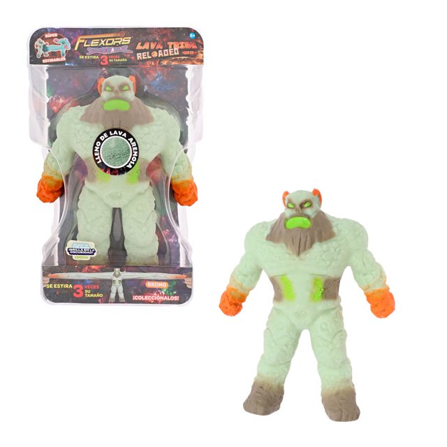 Figura Estirable Ruz Flexors Lava Tribe Reloaded (Bromo 20 cm Blanco)