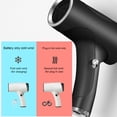 thumbnail image 3 of Hair Dryer, Portable Negative Ionic Blow Dryer with Dual Hot and Cold Airflow System High Wind Power, 2 Speed Adjustable Safe Usage Design, for Home Travel Business Trip, 3 of 7