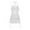 White, variant on Womens Cover Ups Women's Solid Color Swim Cover Up Dress with Drawstring Beach Mesh Skirt Black L