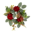 thumbnail image 1 of Anillo de vela, corona artificial, corona de velas navideñas, corona de granja verde, candelabro de pilar para Pascua Estilo A, 1 of 9