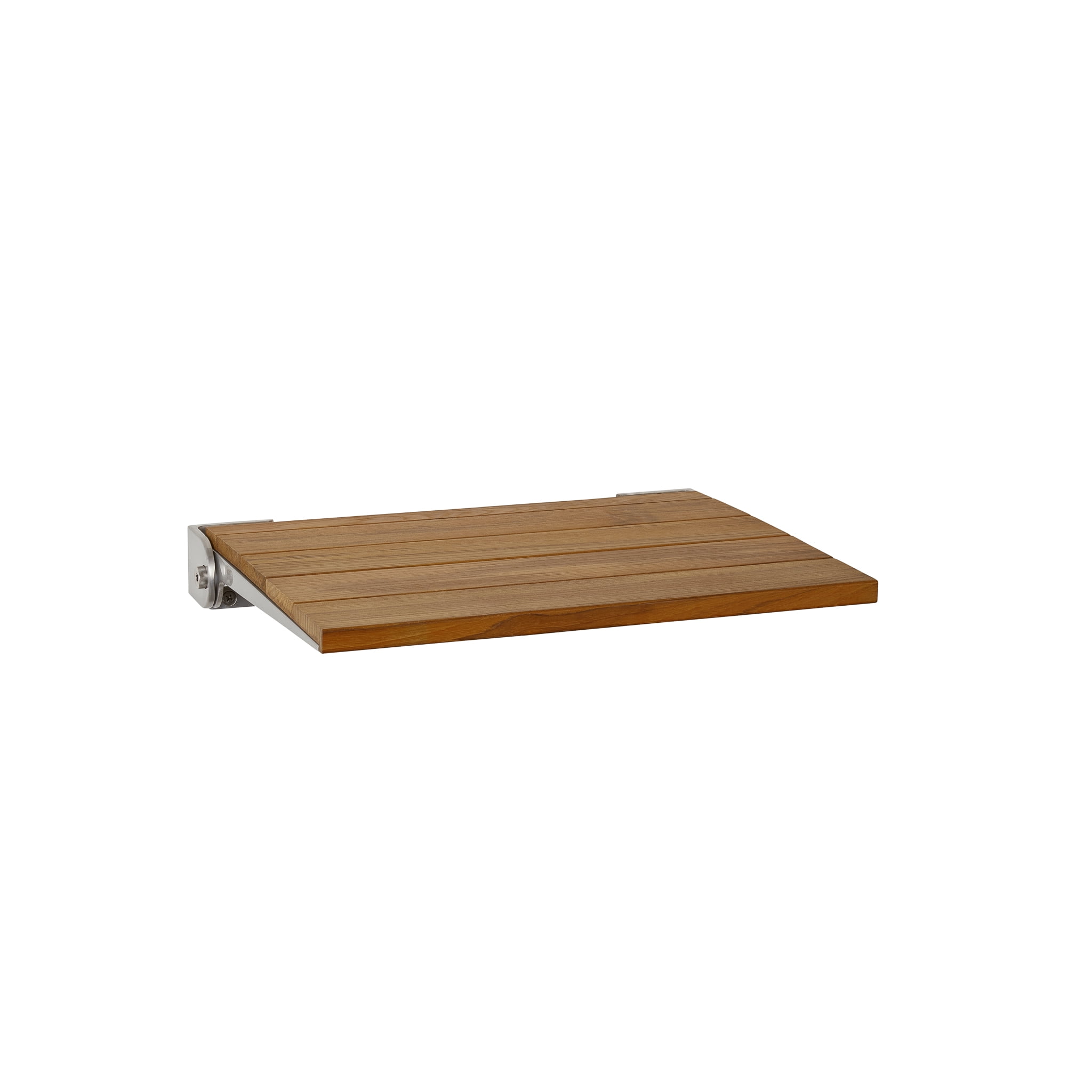 Silhouette SlimLine Natural Teak Wall-Mount Folding Shower Bench