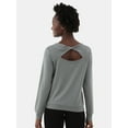 thumbnail image 3 of Avia Women's and Women's Plus Twist Back Top with Long Sleeves, Sizes XS-4X, 3 of 5