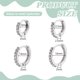 thumbnail image 2 of 8 piezas de pendientes de aro con circonita cúbica, estilo minimalista, para cartílago, pequeños, para piercing de hélice., 2 of 9