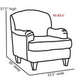 thumbnail image 3 of Southern Home Furnishings Invitation Mist Fabric Accent Chair in Light Gray, 3 of 4
