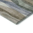thumbnail image 3 of Addison Rugs Mayfield Premium Machine Washable Transitional Waves Beige Round Rug, 8' x 8', 3 of 6