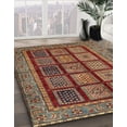 thumbnail image 2 of Ahgly Company Indoor Square Abstract Saffron Red Abstract Area Rugs, 3' Square, 2 of 6
