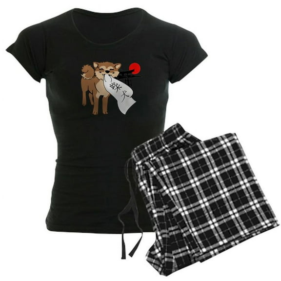 CafePress - Shiba Inu Benkai Japan Pajamas - Women's Dark Pajamas