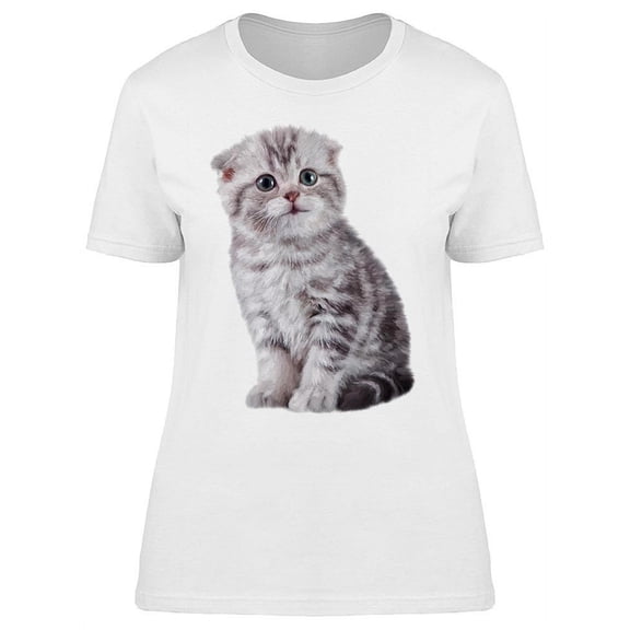 Adorable And Funny Kitten T-Shirt Women -Image by Shutterstock, Female XX-Large