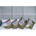 thumbnail image 6 of Ambesonne Rainbow Throw Pillow Cover 4 Pack, Meadow Riverbed Mist, 18", Multicolor, 6 of 6