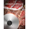 thumbnail image 5 of FOHERE Meat Slicer Electric Deli Food Slicer with 7.5" Removable Stainless Steel Blade, Cuts Meat, Cheese, Bread, Silver, 5 of 5