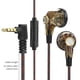 thumbnail image 3 of Auriculares con cable, auriculares planos con control por cable, micrófono y deportivos, auriculares planos dinámicos de 16 mm con cable., 3 of 9