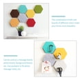 thumbnail image 5 of HEALEEP 8Pcs Felt Wall Tile Bulletin Board Hexagon Dark Brown 14x12cm, 5 of 8