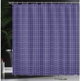thumbnail image 3 of Ambesonne Fashion Shower Curtain, Scottish Plaid Ornament, 69"Wx75"L, Dark Indigo and Ceil Blue, 3 of 4