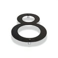 thumbnail image 2 of 6" Black Modern Steel Flat or Floating House Numbers 0-9 - 8, 2 of 5