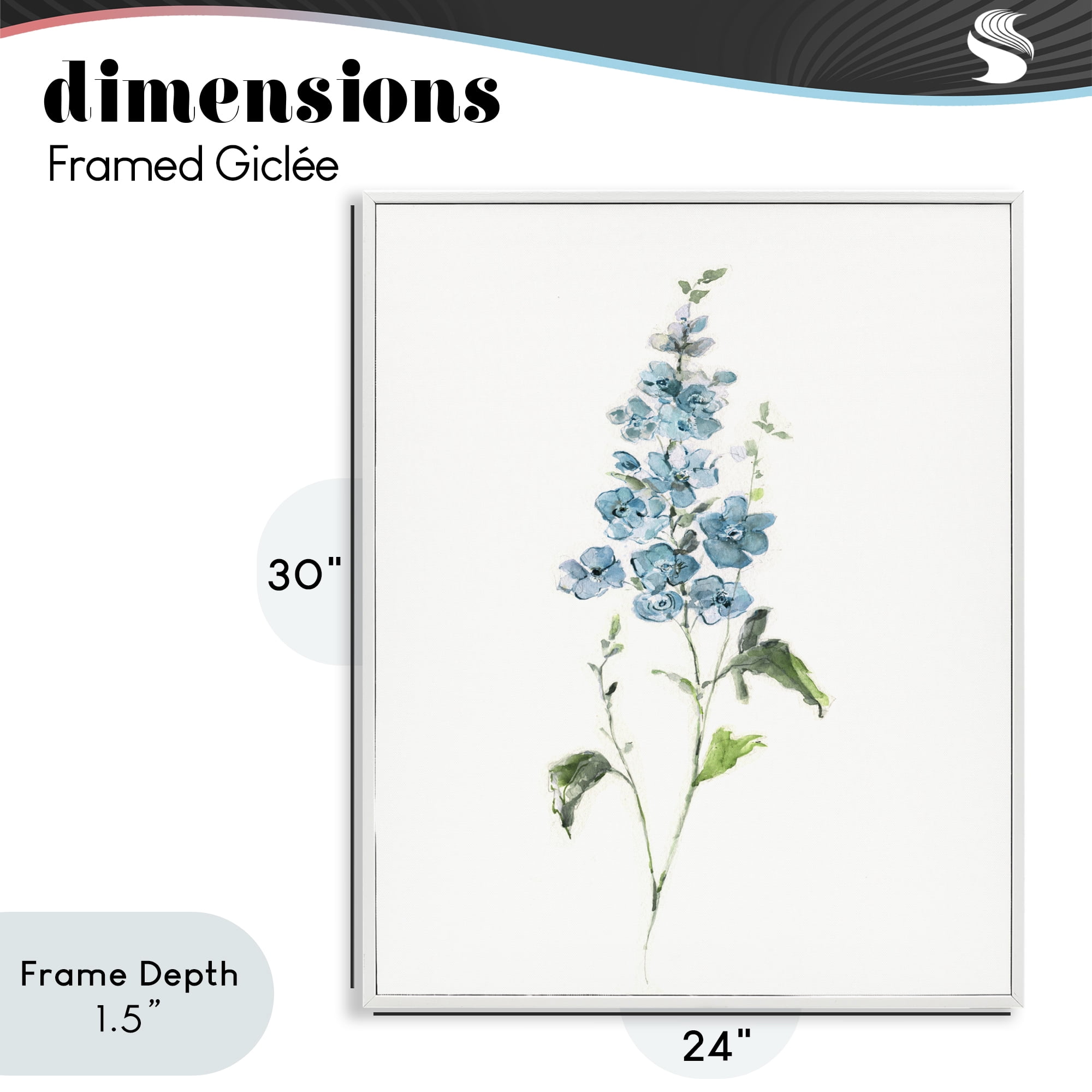Stupell Industries Natural Spring Herbs White Framed Giclee Art, design by Sally Swatland