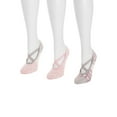 thumbnail image 4 of MUK LUKS Women's Studio Ballerina Cotton Low-Cut Socks, 3-Pack, Shoe Size 6-10, 4 of 5