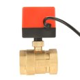 thumbnail image 3 of Brass Motorized Ball Valve, 1Pcs DC 12V Brass Ball Valve, Brass Ball Valve, Low Noise For Air Conditioning System Air Conditioner Laboratory Plumbing Systems, 3 of 8