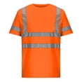 thumbnail image 1 of Neewe High Visibility Quick Dry Safety T-Shirts with Reflective Strips Mesh Pocket Short Sleeve Lime Multiple Options Available, 1 of 4