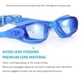 thumbnail image 2 of Swim Goggles,Water goggles No Leaking Anti Fog UV Protection Triathlon Swim Goggles with Nose Clips, 2 of 8
