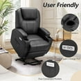 thumbnail image 5 of YODOLLA Power Lift Recliner Chair for Elderly, Electric Lift Chair Sofa with Side Pockets, USB & Type-C Ports, Black,PU Leather, 5 of 7
