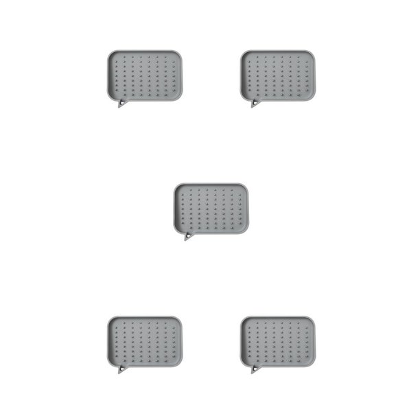 Yuarrent Soporte para baño de almacenamiento Encimera Caja de drenaje Bandeja de limpieza Gris Type2 NO2 Yuarrent CBP285439