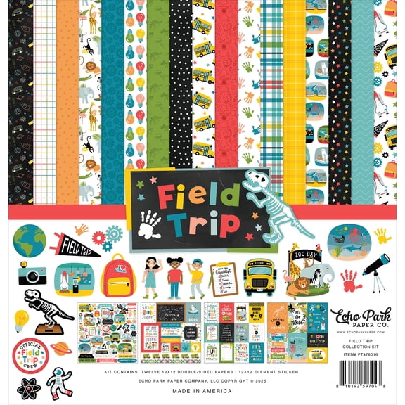 Echo Park Collection Kit 12"x12" - Field Trip