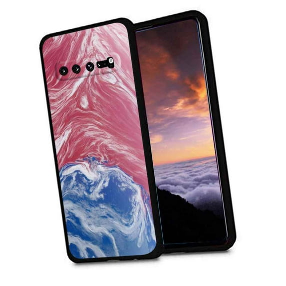 Blue-Marble-88 Phone Case, Degined for Samsung Galaxy S10 Case Men Women, Flexible Silicone Shockproof Case for Samsung Galaxy S10