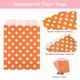 thumbnail image 3 of Uxcell 100Pcs Bolsas de Papel Kraft, 7" x 5" Bolsas de Caramelo a Prueba de Grasa, Bolsas Planas de Favor, Bolsas Pequeñas para Regalos, Puntos Naranjas, 3 of 6
