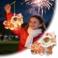 thumbnail image 2 of DIY Chinese Lion Dance Lantern with LED Light - Blue "Wealth" Design - Traditional Chinese New Year Handmade Craft for Kids & Adults - Festive Hanging Decoration (Style as Pictured), 2 of 6