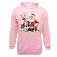 thumbnail image 5 of EchfiProm Mens Hoodies with Pockets Pink Pullover Funny Xmas Hooded Christmas Santa Sweatshirt for Men L, 5 of 5