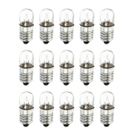 

Uxcell 48V/2W E10 Warm Yellow Light Mini Incandescent Bulbs with Box 1 Set/15 Count