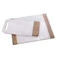 thumbnail image 1 of Creative Home Natural Marble with Mango Wood 18" x 9" Handled 16" x 20" Pastry Board Set, 18" L x 9" W x 5/8" H, 16" L x 20" W x 5/8" H, Off-White (patterns may vary), 1 of 1