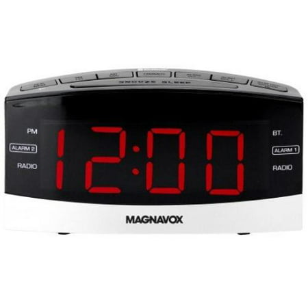 Magnavox 1.8 inch Dual Alarm Clock w/Digital PLL AM/FM Radio and