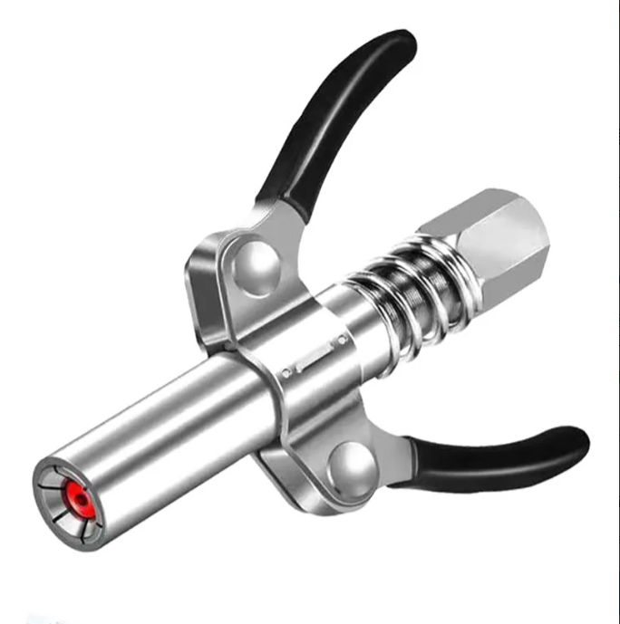 Pneumatic grease gun nozzle gear type,grease gun nozzle head self