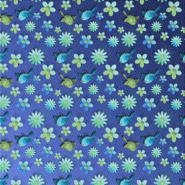 Ahgly Company Machine Washable Indoor Square Transitional Blueberry Blue Area Rugs, 5' Square