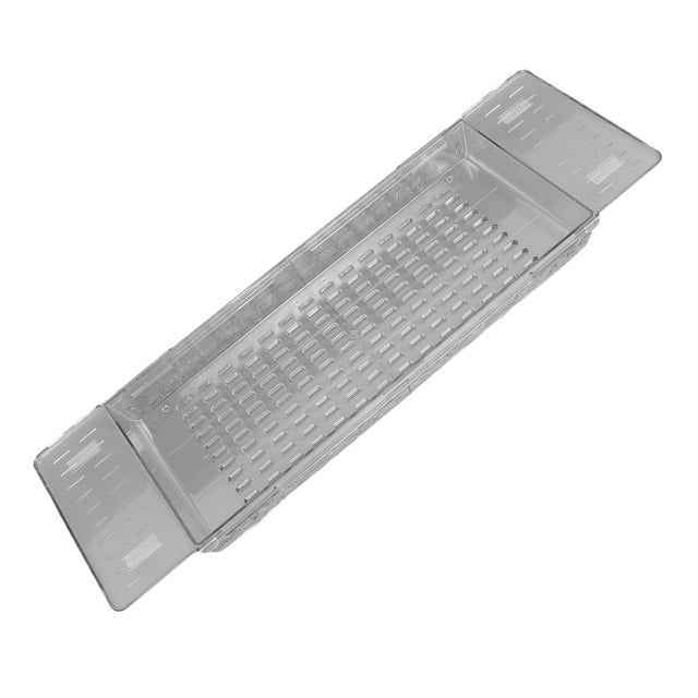 Bathtub Tray Luxury Adjustable Convenient Drain Holes Robust Bathroom Accessory for Relaxing Baths