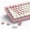 Cherry Pink, variant on COSTOM Retro PBT Keycaps, 137 Keys Double Shot Keycaps Set for 61/64/68/84/87/100/104/108, Cherry Profile Custom Key Caps for Mechanical Keyboards, Retro Orange