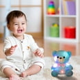 thumbnail image 5 of Giunmcul Color-Changing LED Luminous Bear Plush with Ribbon Bow Tie, Soft Cuddly Night Light Stuffed Animal for Kids & Adults, Multi-Color Remote or Button Light Modes, 20x10x5cm, Gift Nightlight Toy, 5 of 6