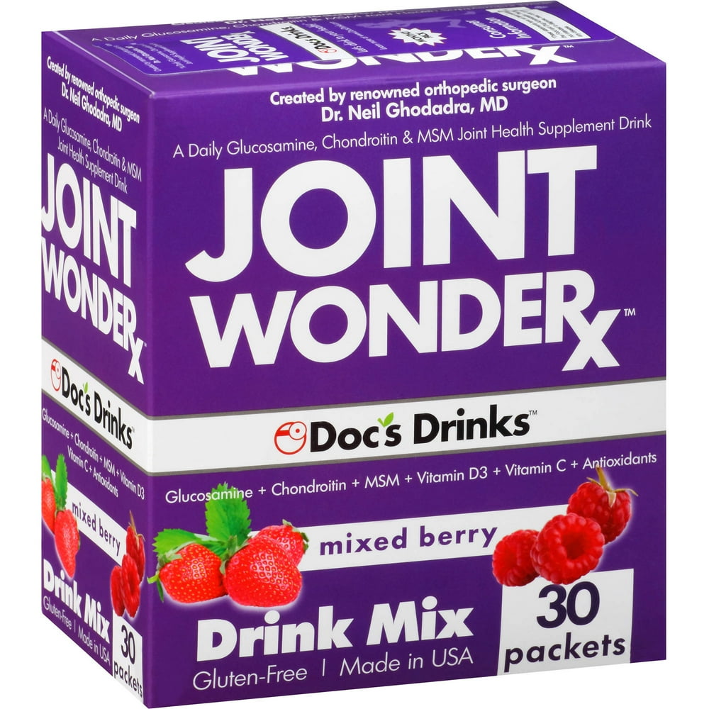 Joint WondeRx Mixed Berry Drink Mix Dietary Supplement Packets, 30