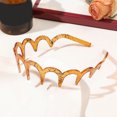 thumbnail image 4 of Women Headband Anti-slip Teeth Non-Fading Material Hairband Bright Color Bathing Headpiece Hair Accessory, 4 of 8