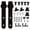 a complete set, variant on Industrial Fashion Black Sliding Barn Gate Track Set with Quick Arrange for Telecommute and Commercial Use